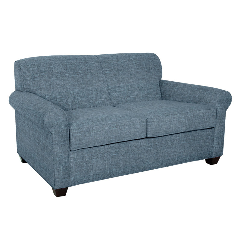 Finn 59" Rolled Arm Sofa Bed Loveseat with